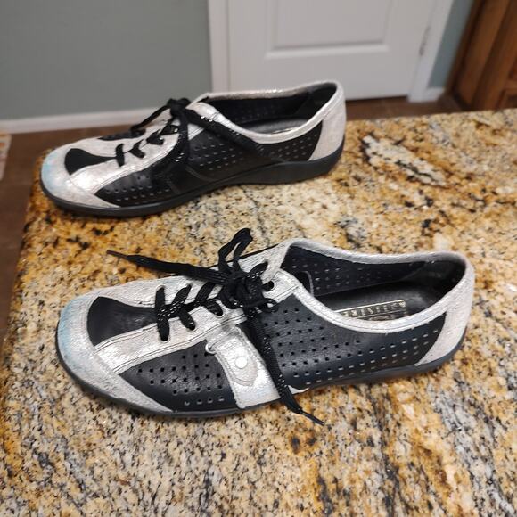 Rieker Remonte Women's Sneakers Size US 8 EU 39 Black Silver - Stylish Comfort - Picture 4 of 15